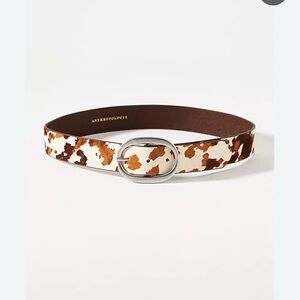 Anthropologie Cowhide Pattern Belt - New